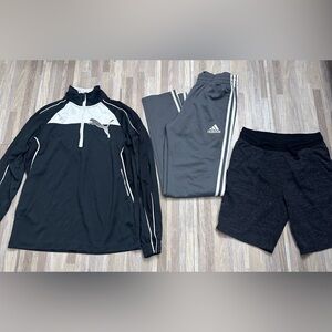 Boys Puma Black and Gray Athletic Apparel Bundle Youth Size Large